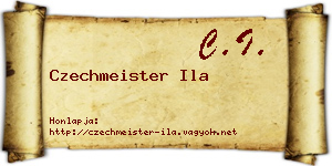 Czechmeister Ila névjegykártya